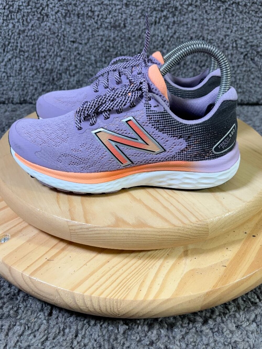 New Balance 680v7 Running Shoe Womens Size 6 Raw Amethyst Gym Training Sneakers